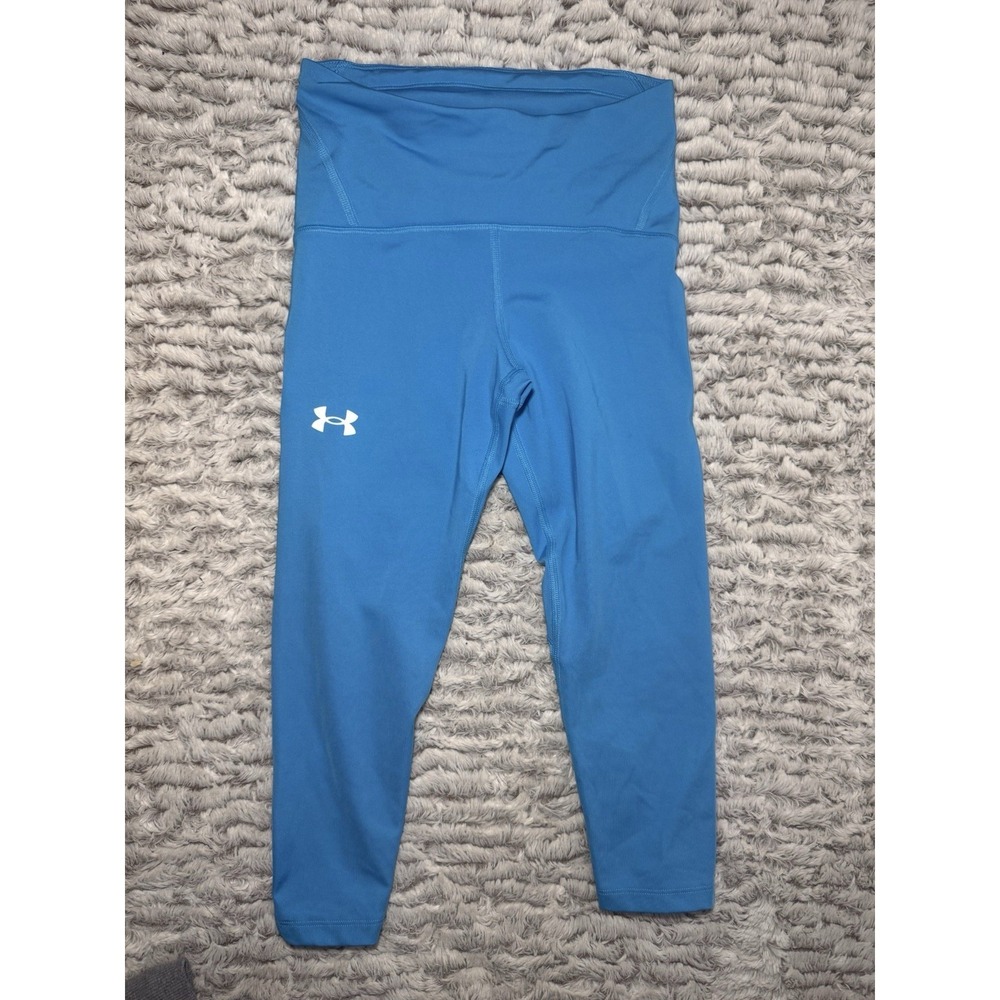 Under Armour Girls UA HeatGear Sonic Capri Snorkel/After Burn/Silver Y-XS NWOT